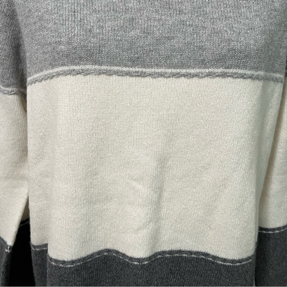 M Made In Italy Striped Sweater Wool Cashmere Blend Knit - Picture 6 of 11